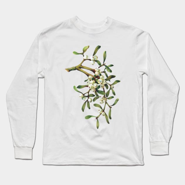 Mistletoe Long Sleeve T-Shirt by NEILBAYLIS